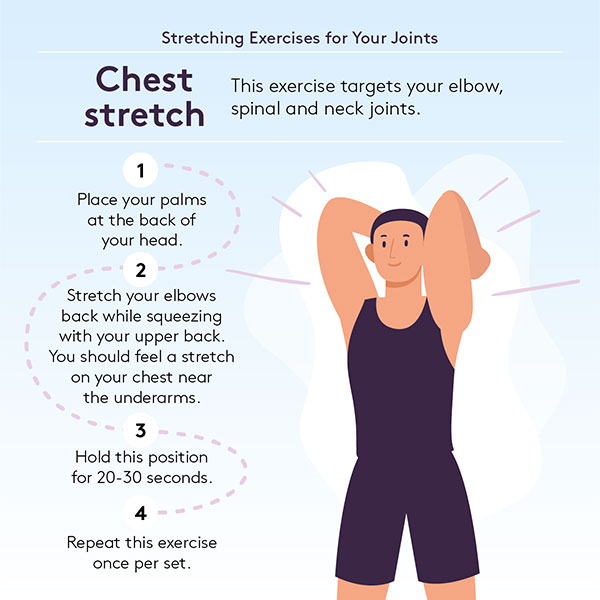 Chest stretch for upper body mobility